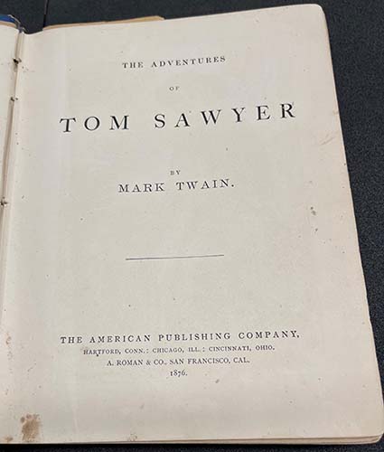 Tom Sawyer Title Page