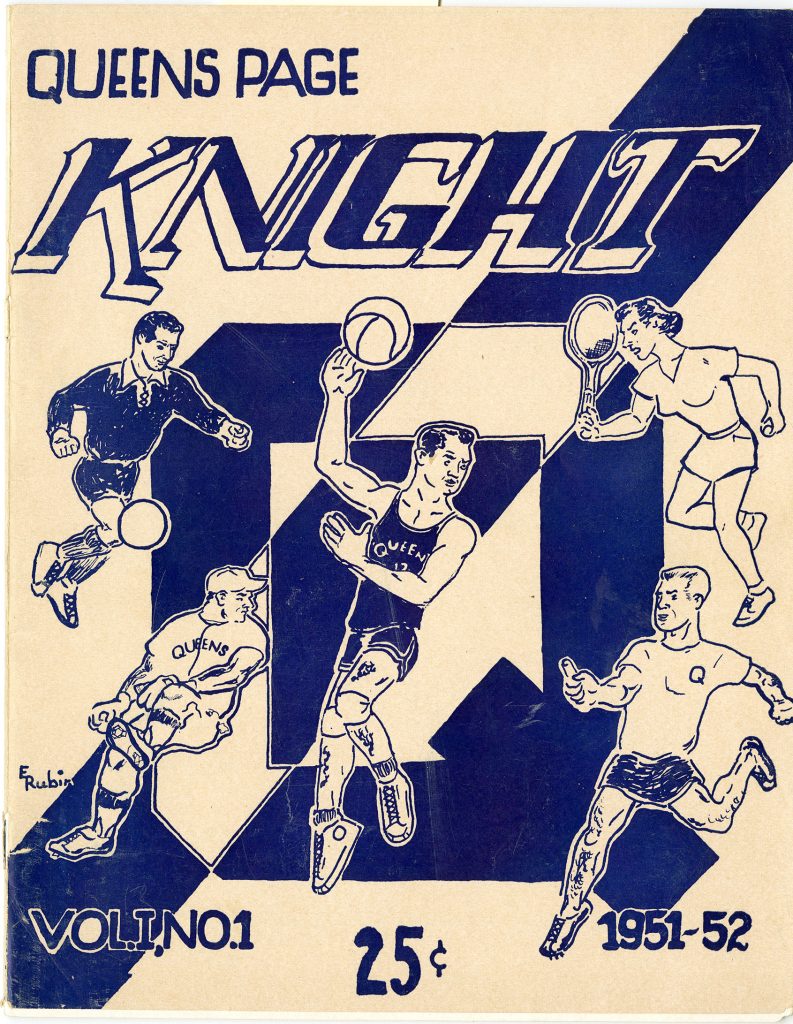 Cover page, Queens Page Knight athletic program