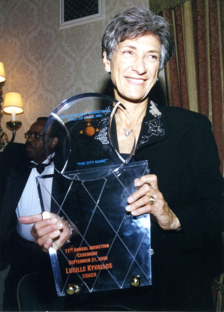 Lucille Kyvallos Basketball Hall of Fame 2000