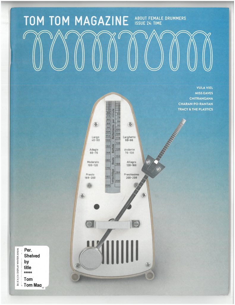 Tom Tom Magazine Issue 24: Time
Cover image of a metronome