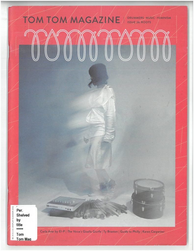 Tom Tom Magazine Issue 26: Roots
Cover image is a ghostly/blurry photo of Carla Azar